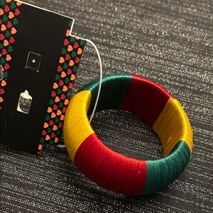 Colorful Wrapped Bangle Bracelet 7 inches